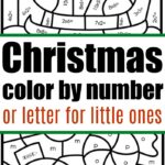 Christmas candy cane color by number and letter worksheet for children offers a festive way to engage with numbers. Expand the holiday fun with this delightful Christmas color by number activity, perfect for little learners eager to celebrate the season while practicing their skills.