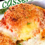 Ravioli Casserole: Baked ravioli casserole made with frozen ravioli, topped with melted cheese and fresh herbs for a comforting, delicious meal.